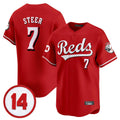 Kooe C.Reds #7 Spencer Steer Player Red Vapor Premier Limited Home Stitched Jerseys