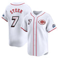 Kooe C.Reds #7 Spencer Steer Player White Speedway Classic Home Limited Stitched Jerseys