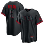 Kooe C.Reds #9 Matt McLain Player Black City Connect Home Game Stitched Jerseys