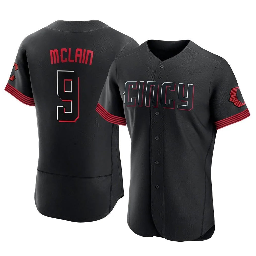 Kooe C.Reds #9 Matt McLain Player Black City Connect Limited Elite Home Stitched Jerseys
