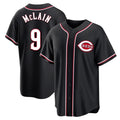 Kooe C.Reds #9 Matt McLain Player Black Fashion Out Home Game Stitched Jerseys