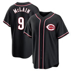 Kooe C.Reds #9 Matt McLain Player Black Fashion Out Home Game Stitched Jerseys