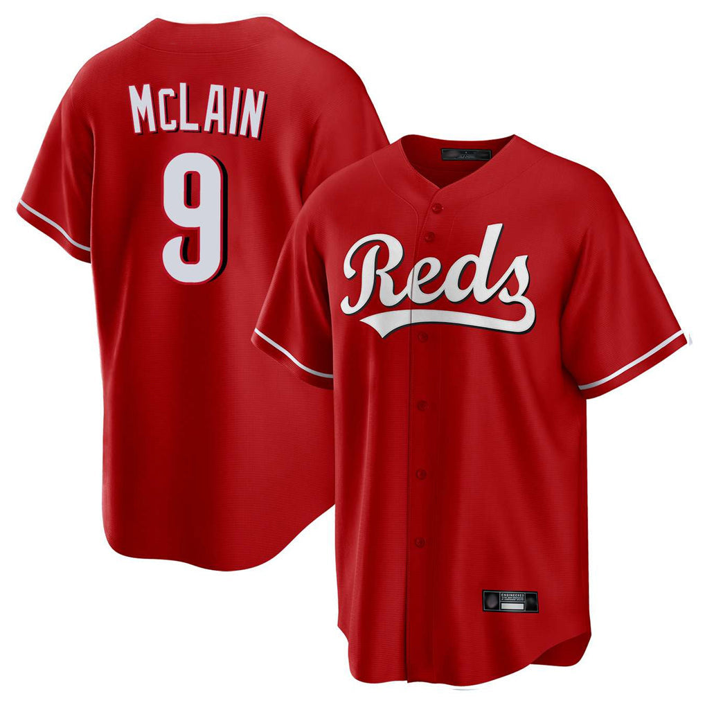 Kooe C.Reds #9 Matt McLain Player Red Home Game Stitched Jerseys