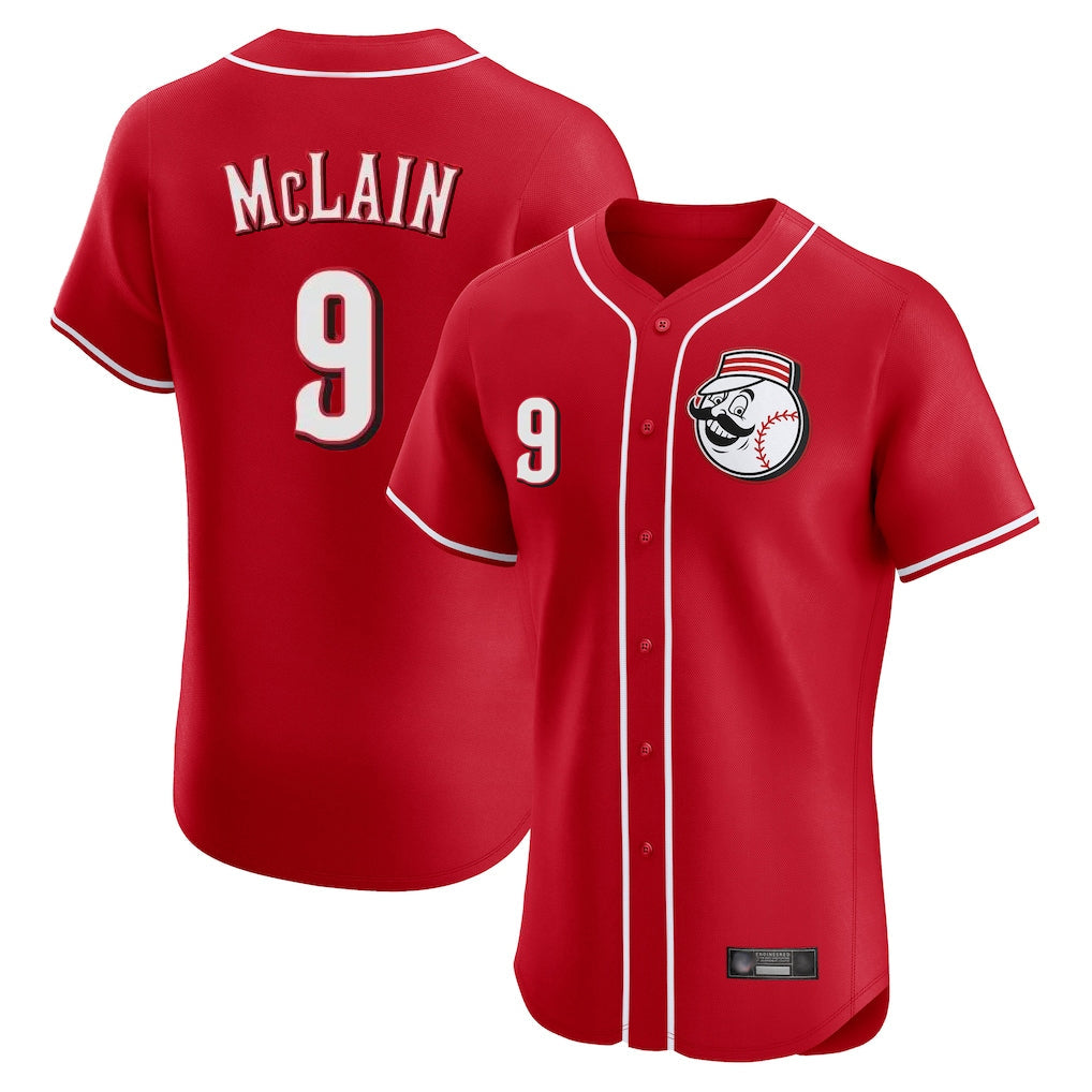Kooe C.Reds #9 Matt McLain Player Red Limited Elite Home Game Stitched Jerseys