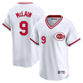 Kooe C.Reds #9 Matt McLain Player White Cooperstown Collection Limited T-shirt Home Stitched Jerseys