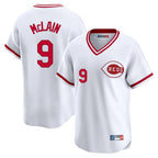 Kooe C.Reds #9 Matt McLain Player White Cooperstown Collection Limited T-shirt Home Stitched Jerseys