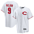 Kooe C.Reds #9 Matt McLain Player White Home Game Stitched Jerseys