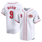 Kooe C.Reds #9 Matt McLain Player White Home Limited Stitched Jerseys