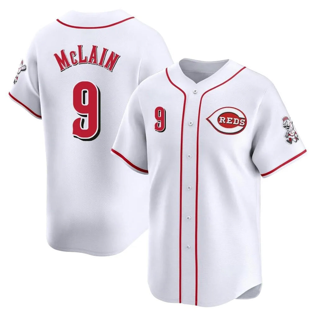Kooe C.Reds #9 Matt McLain Player White Home Limited Stitched Jerseys