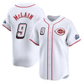 Kooe C.Reds #9 Matt McLain Player White Speedway Classic Home Limited Stitched Jerseys