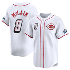 Kooe C.Reds #9 Matt McLain Player White Speedway Classic Home Limited Stitched Jerseys