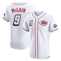 Kooe C.Reds #9 Matt McLain Player White Speedway Classic Limited Elite Home Stitched Jerseys