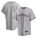 Kooe C.Rockies Gray Game Home Blank Player Stitched Jerseys