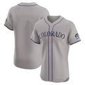 Kooe C.Rockies Gray Limited Elite Home Blank Player Stitched Jerseys