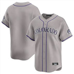 Kooe C.Rockies Gray Limited Home Blank Player Stitched Jerseys