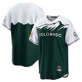 Kooe C.Rockies Green City Connect Home Game Blank Player Stitched Jerseys