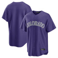 Kooe C.Rockies Purple Game Home Blank Player Stitched Jerseys