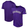Kooe C.Rockies Purple Limited Home Game Blank Player Stitched Jerseys