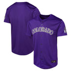 Kooe C.Rockies Purple Limited Home Game Blank Player Stitched Jerseys