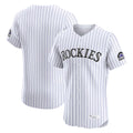 Kooe C.Rockies White Limited Elite Home Blank Player Stitched Jerseys