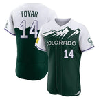 Kooe C.Rockies #14 Ezequiel Tovar Player Green City Connect Limited Elite Home Stitched Jerseys