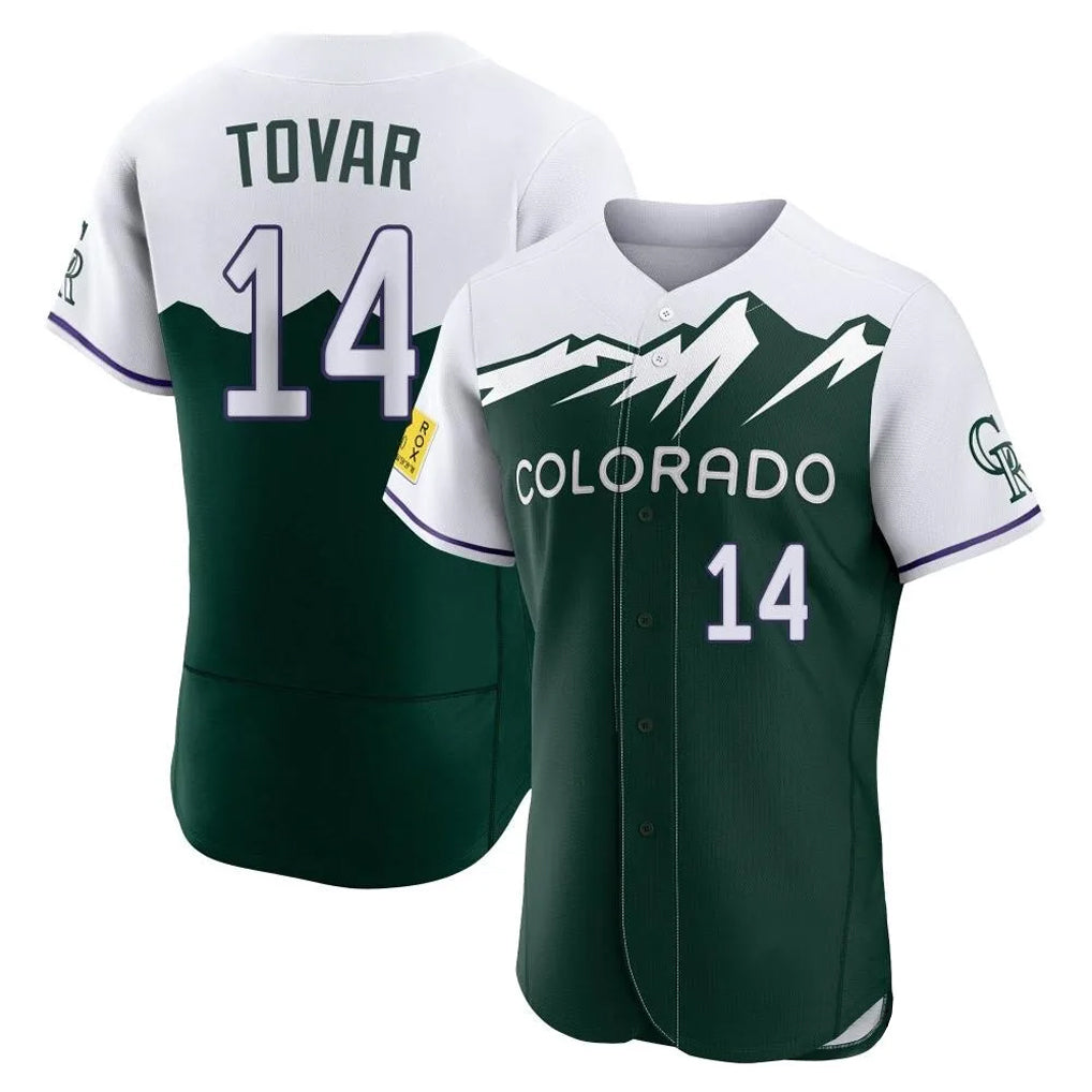 Kooe C.Rockies #14 Ezequiel Tovar Player Green City Connect Limited Elite Home Stitched Jerseys