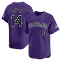 Kooe C.Rockies #14 Ezequiel Tovar Player Purple Limited Home Stitched Jerseys