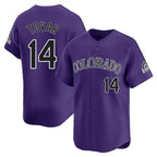 Kooe C.Rockies #14 Ezequiel Tovar Player Purple Limited Home Stitched Jerseys
