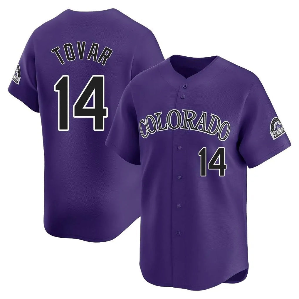Kooe C.Rockies #14 Ezequiel Tovar Player Purple Limited Home Stitched Jerseys
