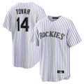 Kooe C.Rockies #14 Ezequiel Tovar Player White Game Home Stitched Jerseys