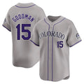 Kooe C.Rockies #15 Hunter Goodman Player Gray Limited Home Stitched Jerseys