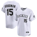 Kooe C.Rockies #15 Hunter Goodman Player White Limited Home Stitched Jerseys