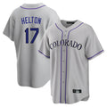 Kooe C.Rockies #17 Todd Helton Player Gray Game Home Stitched Jerseys