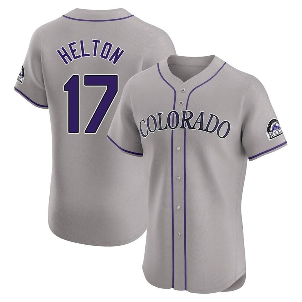 Kooe C.Rockies #17 Todd Helton Player Gray Limited Elite Home Stitched Jerseys