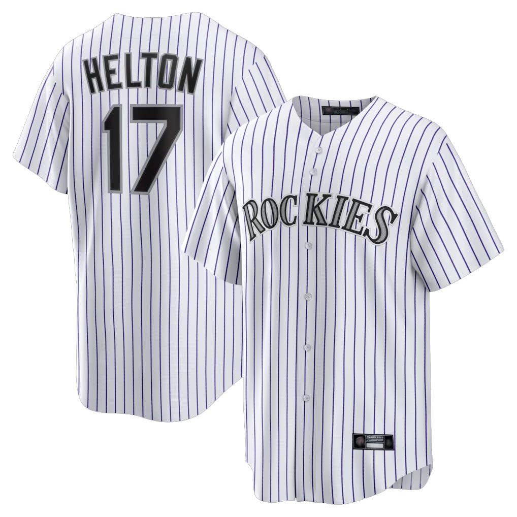 Kooe C.Rockies #17 Todd Helton Player White Game Home Stitched Jerseys