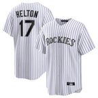 Kooe C.Rockies #17 Todd Helton Player White Game Home Stitched Jerseys