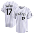 Kooe C.Rockies #17 Todd Helton Player White Limited Home Stitched Jerseys
