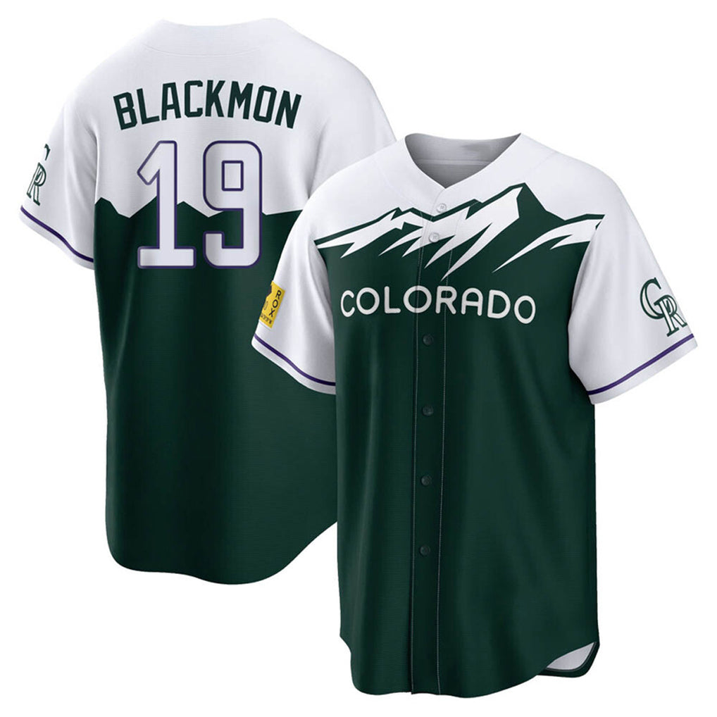 Kooe C.Rockies #19 Charlie Blackmon Player Green City Connect Home Game Stitched Jerseys