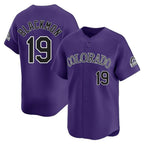 Kooe C.Rockies #19 Charlie Blackmon Player Purple Limited Home Stitched Jerseys