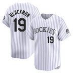 Kooe C.Rockies #19 Charlie Blackmon Player White Limited Home Stitched Jerseys