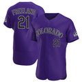 Kooe C.Rockies #21 Kyle Freeland Player Purple Limited Elite Home Stitched Jerseys