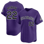 Kooe C.Rockies #22 Mickey Moniak Player Purple Limited Home Stitched Jerseys