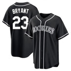Kooe C.Rockies #23 Kris Bryant Player Black Fashion Out Home Game Stitched Jerseys