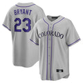 Kooe C.Rockies #23 Kris Bryant Player Gray Game Home Stitched Jerseys