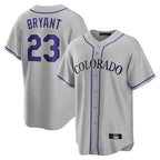 Kooe C.Rockies #23 Kris Bryant Player Gray Game Home Stitched Jerseys