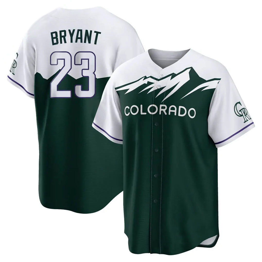 Kooe C.Rockies #23 Kris Bryant Player Green City Connect Home Game Stitched Jerseys