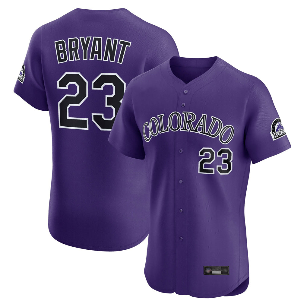 Kooe C.Rockies #23 Kris Bryant Player Purple Limited Elite Home Stitched Jerseys
