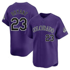 Kooe C.Rockies #23 Kris Bryant Player Purple Limited Home Stitched Jerseys