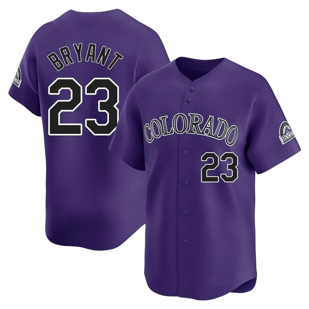 Kooe C.Rockies #23 Kris Bryant Player Purple Limited Home Stitched Jerseys