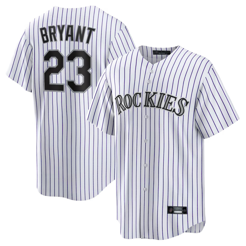 Kooe C.Rockies #23 Kris Bryant Player White Game Home Stitched Jerseys
